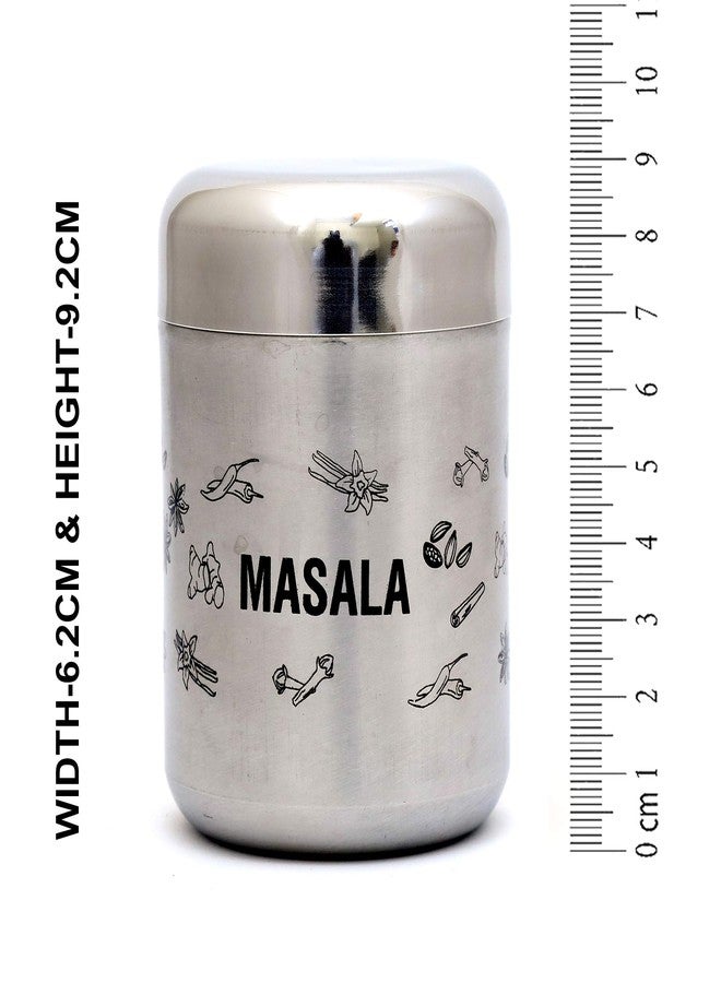 كوكونات مجموعة من 4 قطع من علب تخزين الشاي والقهوة والسكر والتوابل، مصنوعة من الفولاذ المقاوم للصدأ، بتصميم جوز الهند، متعددة الاستخدامات، بلمسة نهائية غير لامعة. - Image 5